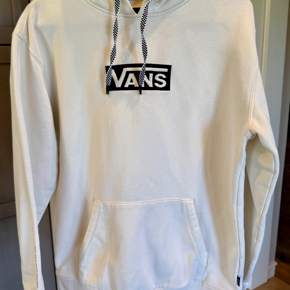 Vans Off The Wall Off White Checkered Sweatshirt Small